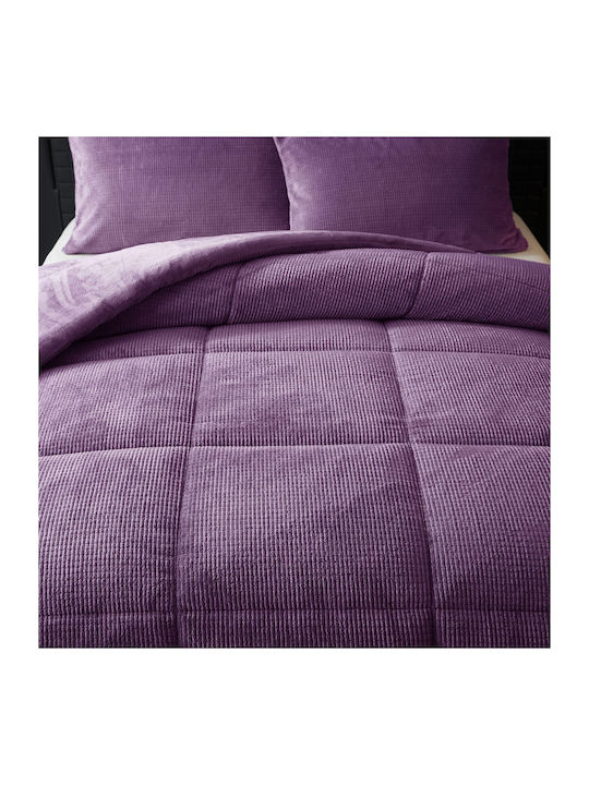 Liolios Home Κουβερτοπάπλωμα Μονό 160x240εκ. Cassiano Purple