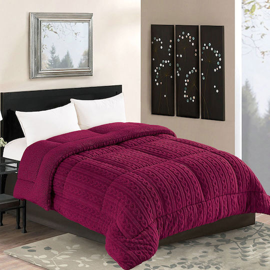 Silk Fashion Κουβερτοπάπλωμα Υπέρδιπλο 220x240εκ. Braid Μπορντώ Silk Fashion Κουβερτοπάπλωμα Υπέρδιπλο 220x240εκ. Braid Μπορντώ