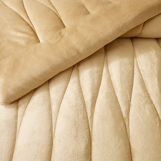 Liolios Home Комбинирано одеяло Полутора 180x240бр Doha Camel 350 г/м²Gsm