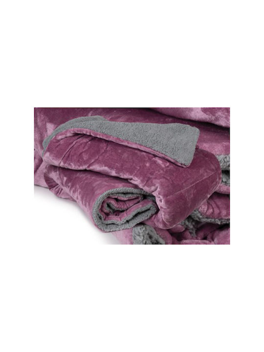 Flamingo Duvet Cover Queen 220x240cm Arizona Amethyst 300 GSMGsm
