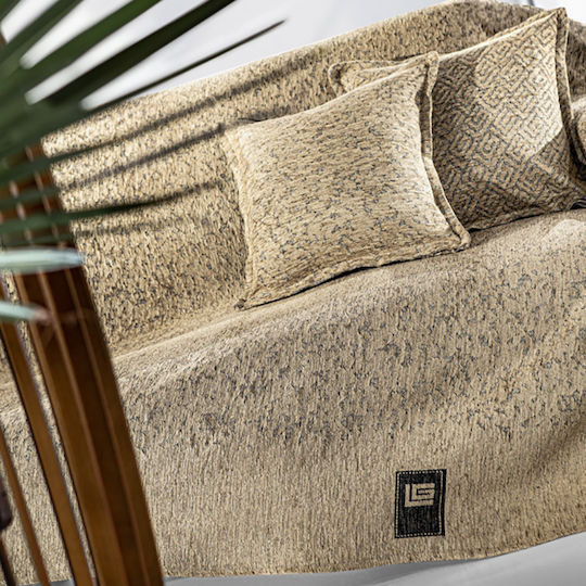 Guy Laroche Ριχτάρι Διθέσιου Καναπέ Δύο 'Οψεων Matis 180x250εκ. Μπεζ