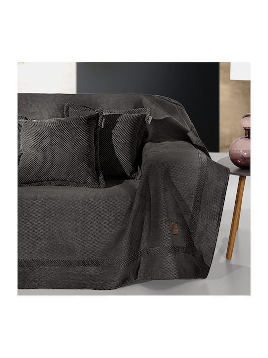 Guy Laroche Rubicon Zweisitzer-Sofa Überwurf 170x250cm Bitter
