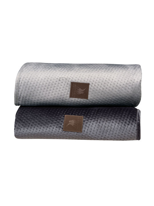 Greenwich Polo Club 2798 Sofa Throw 2 Seater Jacquard 180x250cm Dark Gray