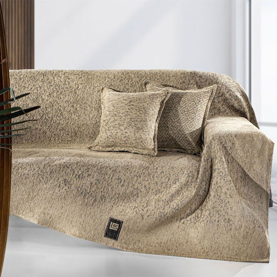 Guy Laroche Ριχτάρι Διθέσιου Καναπέ Δύο 'Οψεων Matis 180x250εκ. Μπεζ