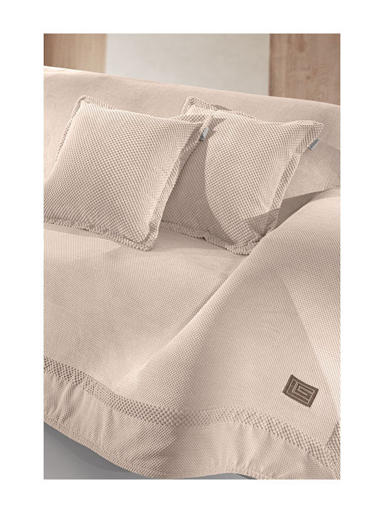 Guy Laroche Rubicon Cuvertură Pentru Canapea 4 Locuri 170x350cm Șampanie