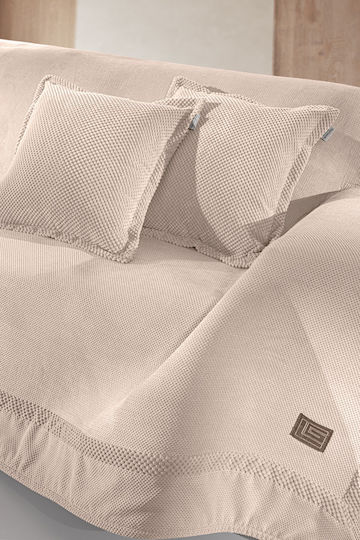 Guy Laroche Rubicon Ριχτάρι Τετραθέσιου Καναπέ 170x350εκ. Champagne
