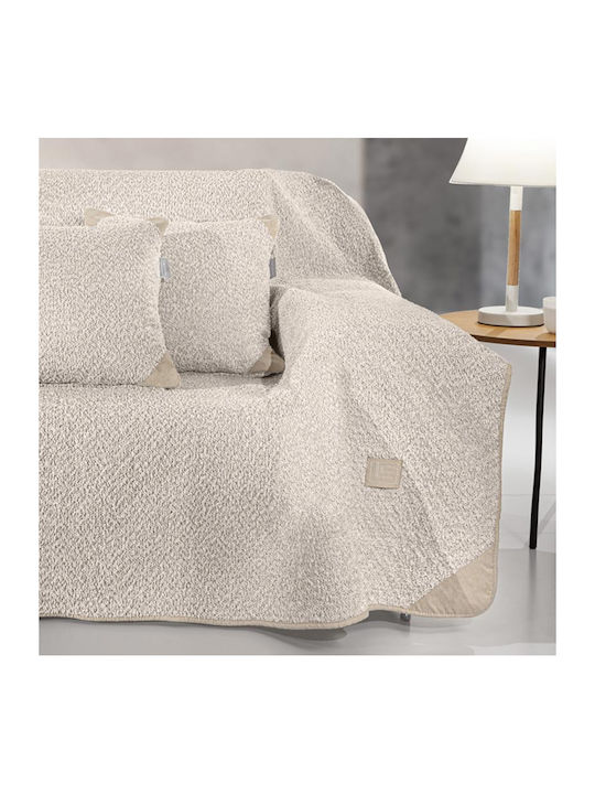 Guy Laroche Lama Armchair Throw Jacquard 170x150cm Beige