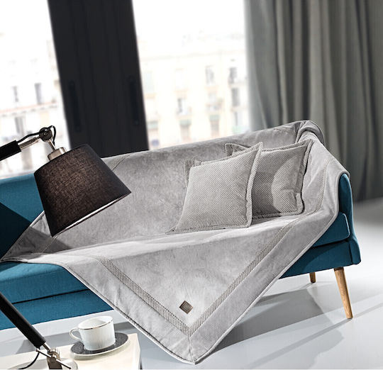 Guy Laroche Rubicon Armchair Throw 2 Sides 170x150cm Elephant