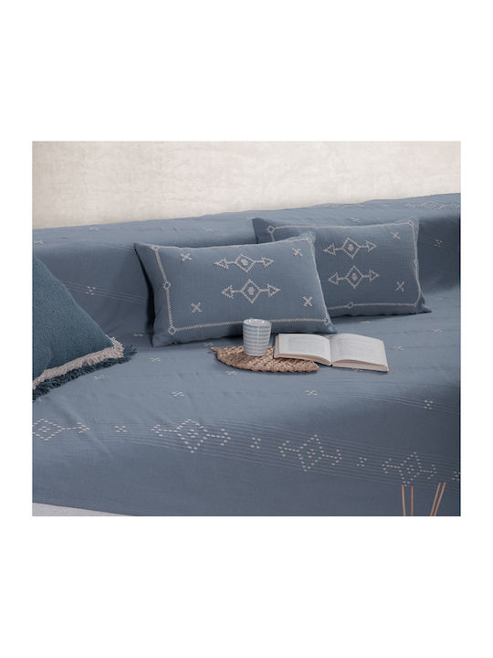 Nef-Nef Homeware Figerald Ριχτάρι Τριθέσιου Καναπέ Ζακάρ 180x300εκ. Natural