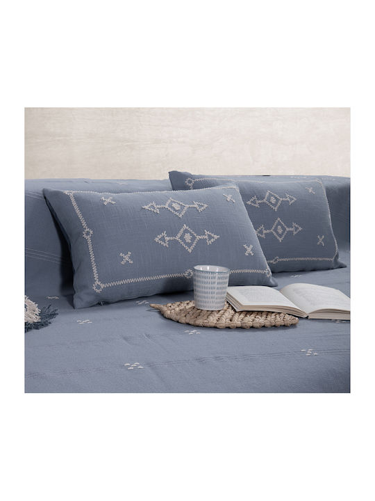 Nef-Nef Homeware Figerald Ριχτάρι Τριθέσιου Καναπέ Ζακάρ 180x300εκ. Natural