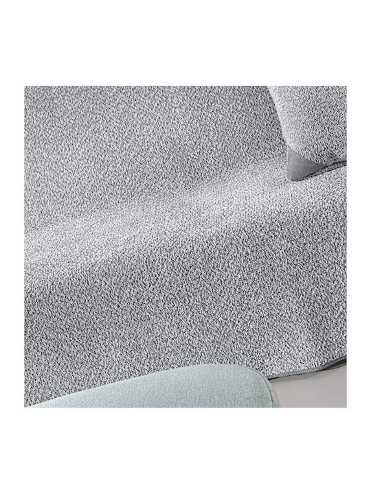 Guy Laroche Lama Sofa Throw 2 Seater Jacquard 170x250cm Silver