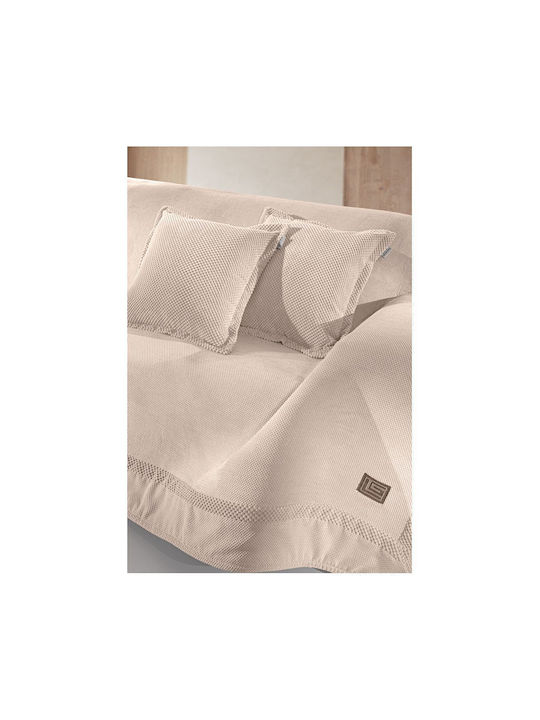 Guy Laroche Rubicon Ριχτάρι Πολυθρόνας 170x150εκ. Champagne