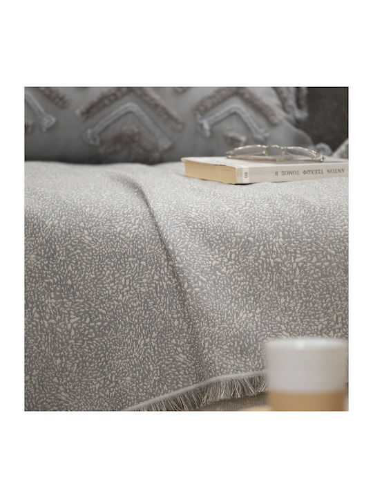 Nef-Nef Homeware Aronia Zweisitzer-Sofa Überwurf 170x250cm Grau