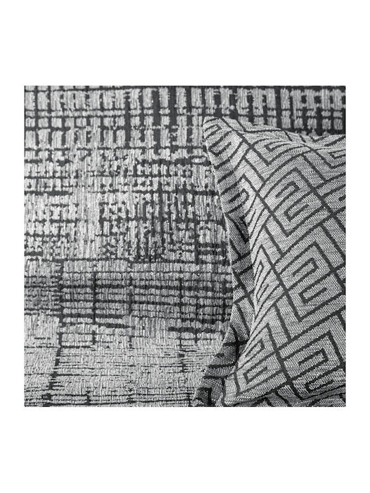 Guy Laroche Melbourne Dreisitzer-Sofa Wurf Chenille 180x300cm Silber