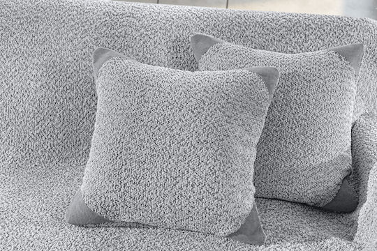 Guy Laroche Lama Ριχτάρι Τριθέσιου Καναπέ Ζακάρ 170x300εκ. Silver