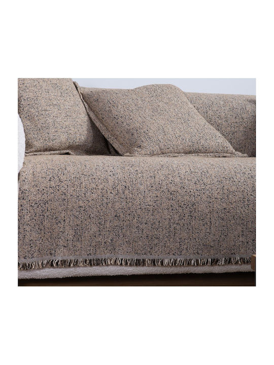 Nef-Nef Homeware Alamo Ριχτάρι Πολυθρόνας Ζακάρ 170x180εκ. Beige