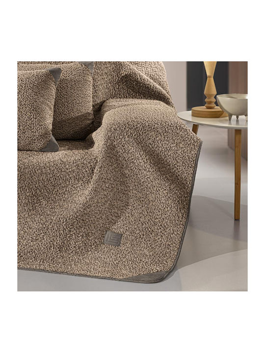 Guy Laroche Lama Decken & Couchdecken Zweisitzer-Sofa Überwurf 170x250cm Taupe