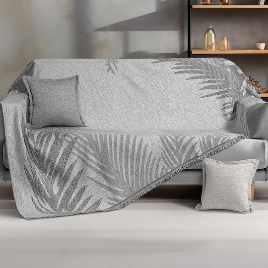 Beauty Home Комплект Покривки 2 Бр Шенил Сив 8635СЕТ2