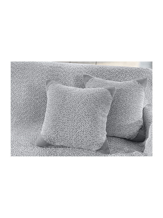 Guy Laroche Lama Ριχτάρι Πολυθρόνας Ζακάρ 170x150εκ. Silver 1133086224012