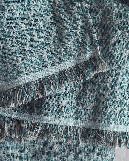 Rythmos Stefan Ριχτάρι Πολυθρόνας Chenille 160x180εκ. Πετρόλ