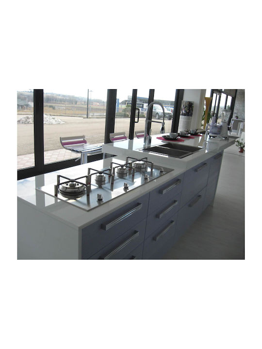 Vinci Stockholm Rectangular Glass Countertop White 56x34cm VL5634WGM