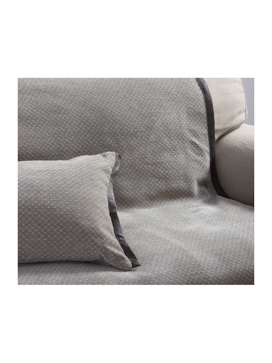 Nef-Nef Homeware Decken & Couchdecken Dreisitzer-Sofa Wurf Zwei Seiten Jacquard 170x300cm Beige