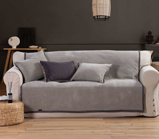 Nef-Nef Homeware Brand Ριχτάρι Τριθέσιου Καναπέ Δύο 'Οψεων Ζακάρ 170x300εκ. Beige