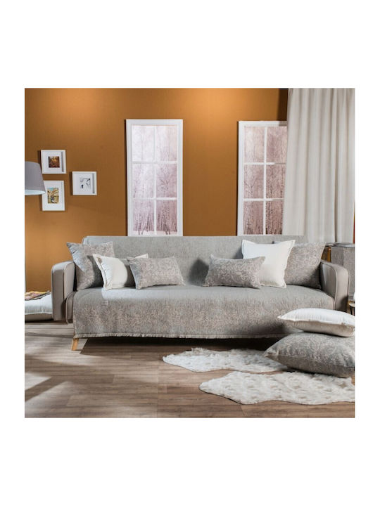 Teoran Solid Three-Seater Sofa Throw Chenille 180x300cm 308