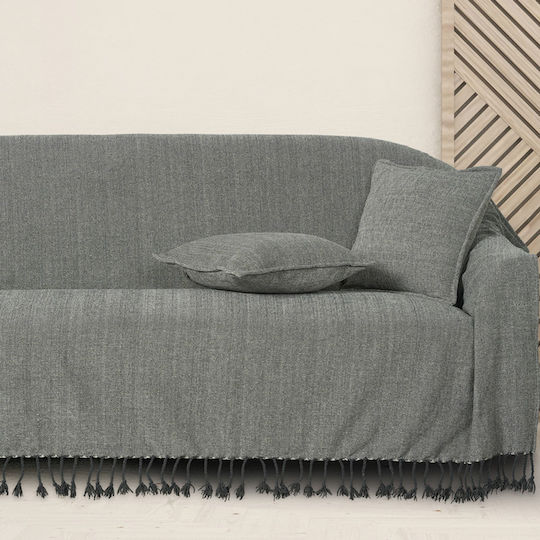 Das Home 0275 Ριχτάρι Διθέσιου Καναπέ Chenille 180x250εκ. Λευκό 420618250275