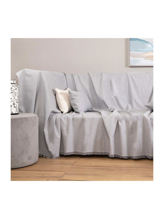 Aslanis Home Mellia Sofa Throw 2 Seater 180x250cm Gray