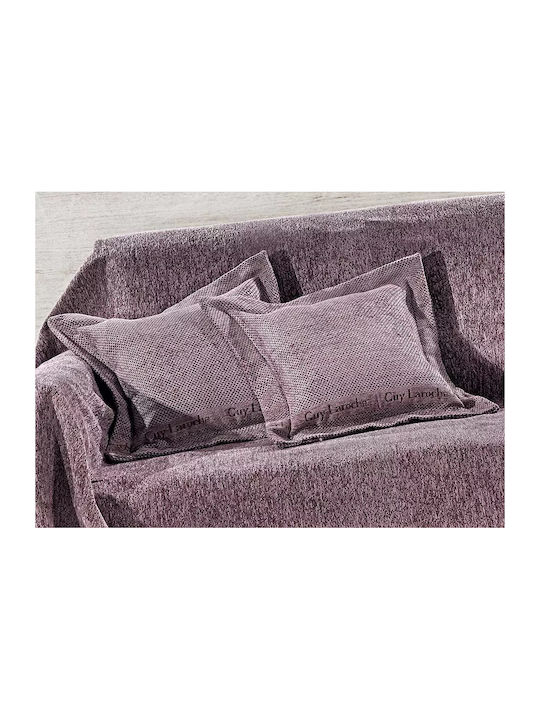 Guy Laroche Balance Ριχτάρι Πολυθρόνας Δύο 'Οψεων Chenille 150x170εκ. Lilac 1133030217084