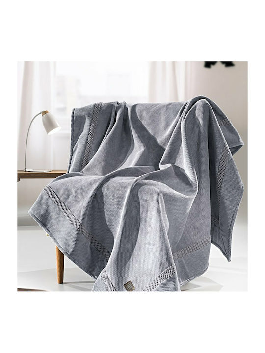 Guy Laroche Rubicon Ριχτάρι Πολυθρόνας Δύο 'Οψεων 170x150εκ. Γκρι
