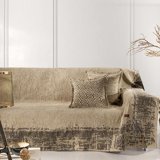 Guy Laroche Perth Sesselüberwurf Chenille 180x150cm Goldene