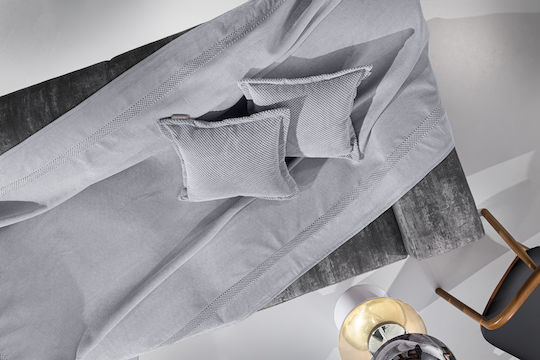 Guy Laroche Rubicon Фотьойл Throw 2 Страни 170x150см Сив