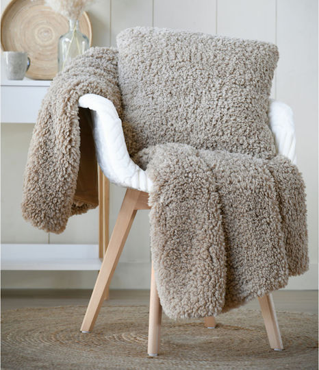 Dudley Ριχτάρι Πολυθρόνας Fleece 130x150εκ. Taupe