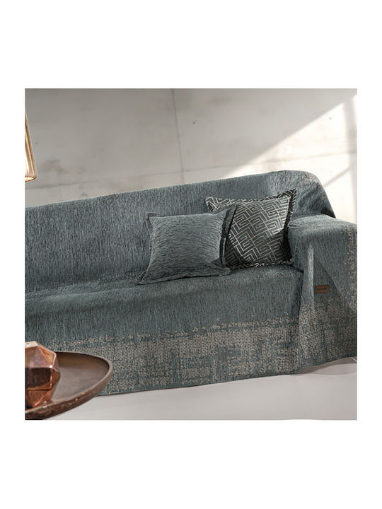 Guy Laroche Perth Ριχτάρι Πολυθρόνας Chenille 180x150εκ. Petrol
