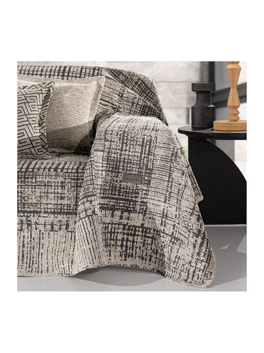 Guy Laroche Melbourne Zweisitzer-Sofa Überwurf Chenille 180x250cm Natürliche
