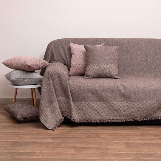 Viopros Viersitzer-Sofa Überwurf Chenille 180x320cm Vegge