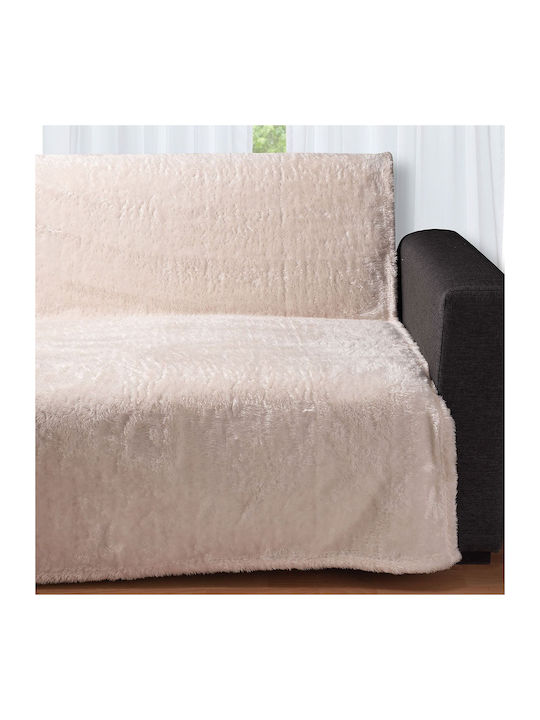 Silk Fashion 029 Ριχτάρι Πολυθρόνας Fleece 150x200εκ. Nature