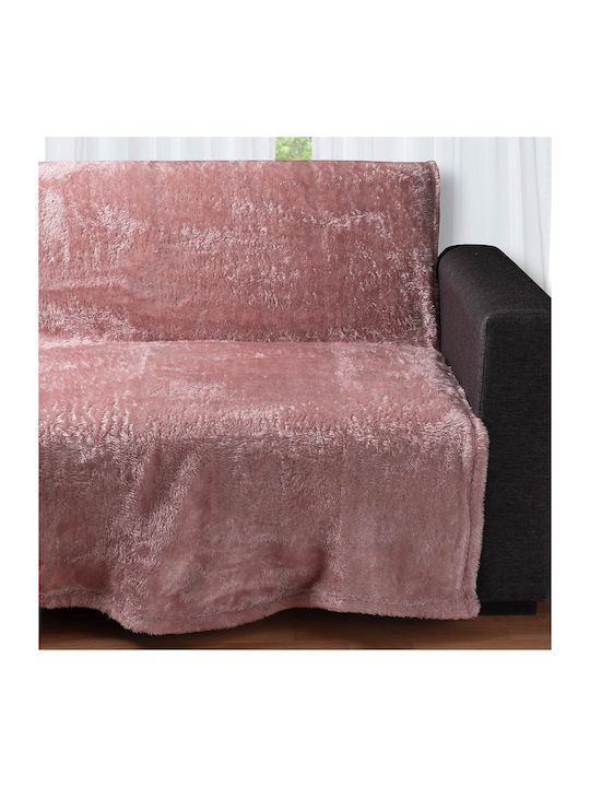 Silk Fashion 031 Ριχτάρι Πολυθρόνας Fleece 150x200εκ. Pink pink031