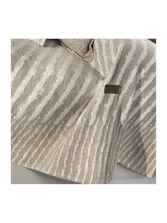 Guy Laroche Norton Sesselüberwurf Zwei Seiten Chenille 150x180cm Natur