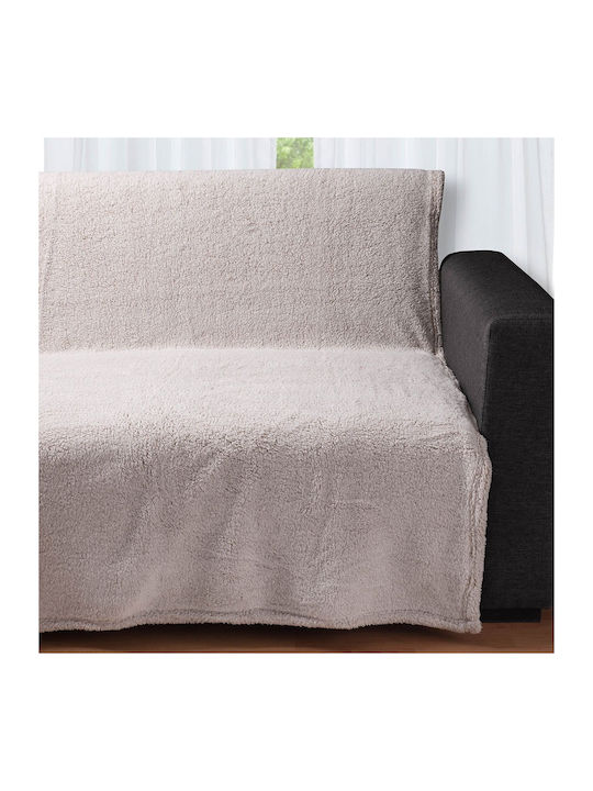 Silk Fashion 032b Ριχτάρι Πολυθρόνας Fleece 150x200εκ. Beige beige032b
