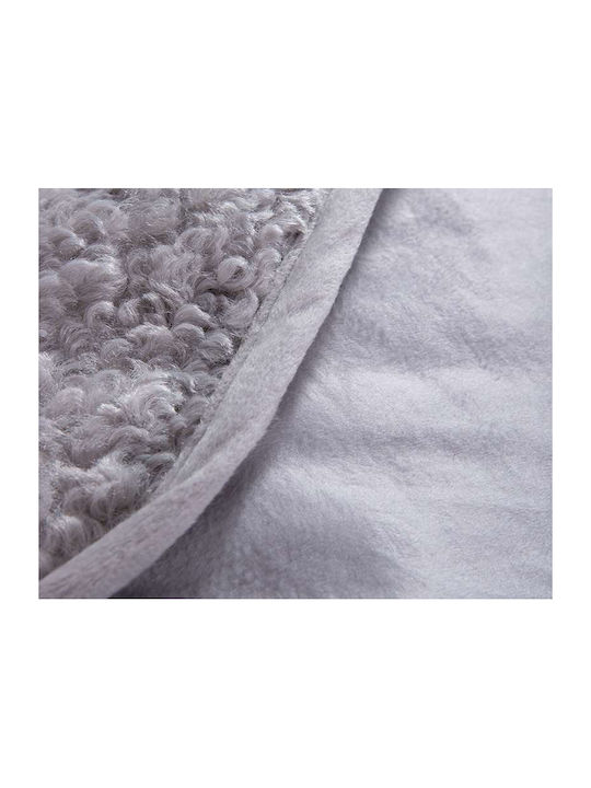 Nef-Nef Homeware Vanjel Sesselüberwurf Pelzartig 150x180cm Silber
