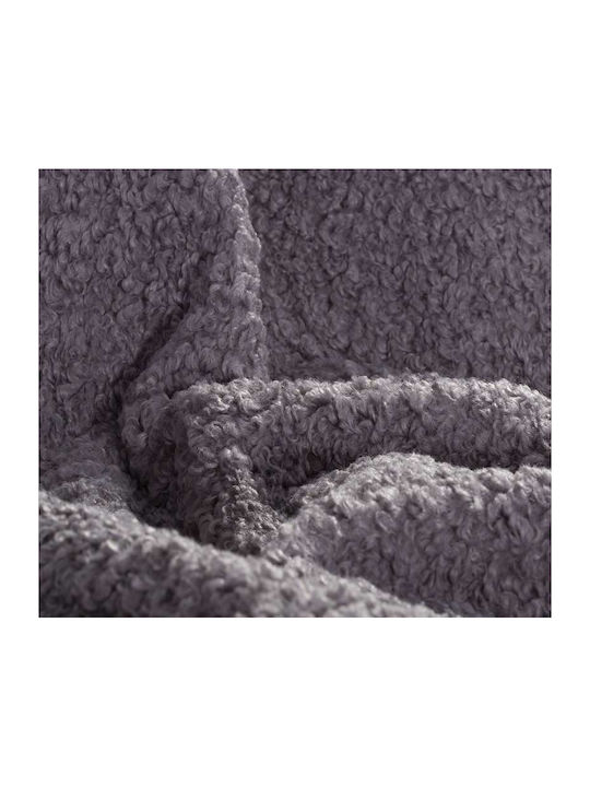Nef-Nef Homeware Vanjel Sesselüberwurf Pelzartig 150x180cm Silber