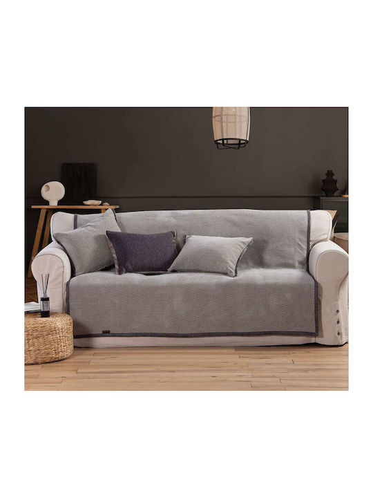 Nef-Nef Homeware Brand Ριχτάρι Διθέσιου Καναπέ Δύο 'Οψεων Ζακάρ 170x250εκ. Beige