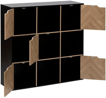 Bibliothek Simply Smart Schwarz 100.5x32x100.5cm