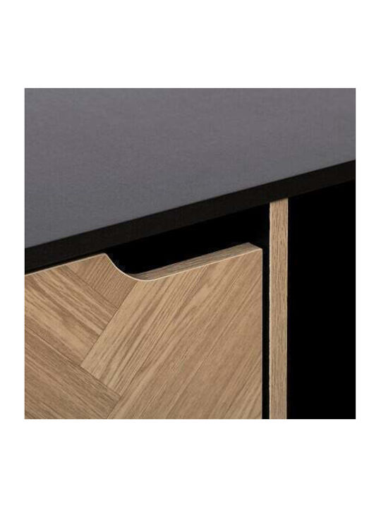 Bibliotecă Simply Smart Neagră 100.5x32x100.5 cm