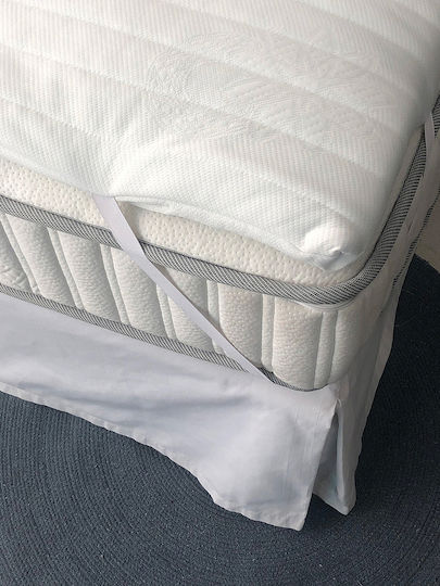 Palamaiki Mattress Topper White Comfort Double Foam with Removable Cover 140x200x4cm