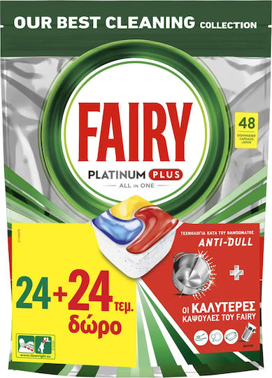 Fairy Platinum Plus All 48 Dishwasher Pods