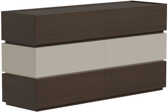 Συρταριέρα Креватокамарас Дървена Sonlen Walnut-beige 120x40x72бр